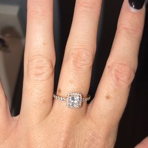 Rose gold pandora ring